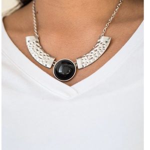 Sliver and Black Necklace